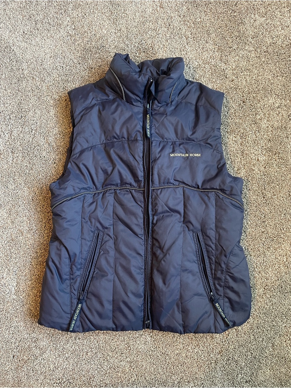Mountain Horse Lara Puffer Vest Navy Blue Women’s Size Small
